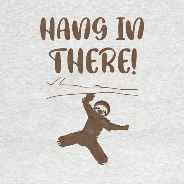 Hang in there hanging sloth by kareemelk